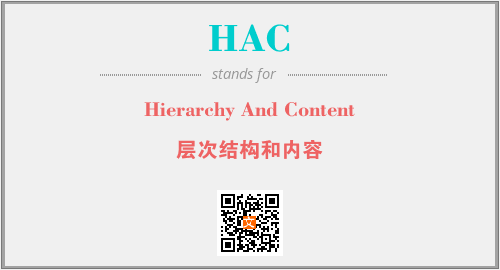 HAC - Hierarchy And Content