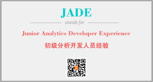 JADE - Junior Analytics Developer Experience